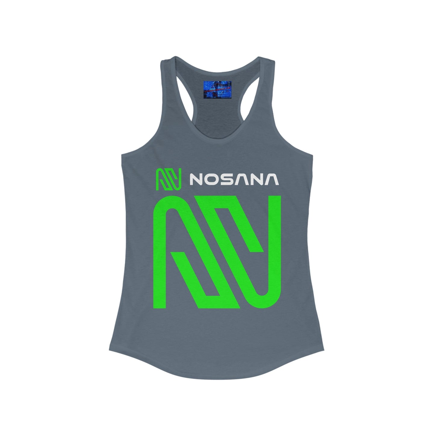 Nosana (NOS) Women's Racerback Tank Top by cypherpunkgear – cypherpunkgear.com | Cypherpunk Merch