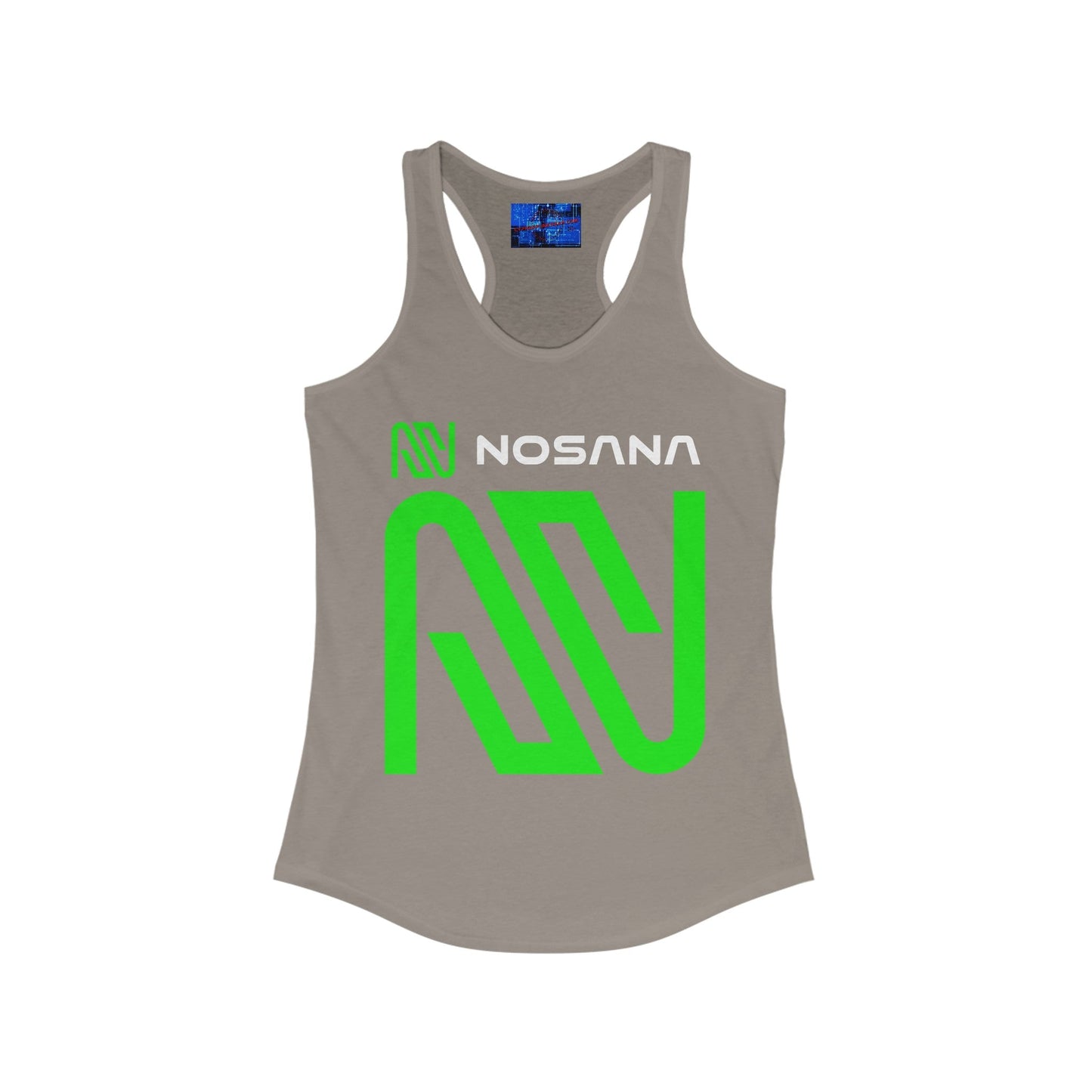 Nosana (NOS) Women's Racerback Tank Top by cypherpunkgear – cypherpunkgear.com | Cypherpunk Merch