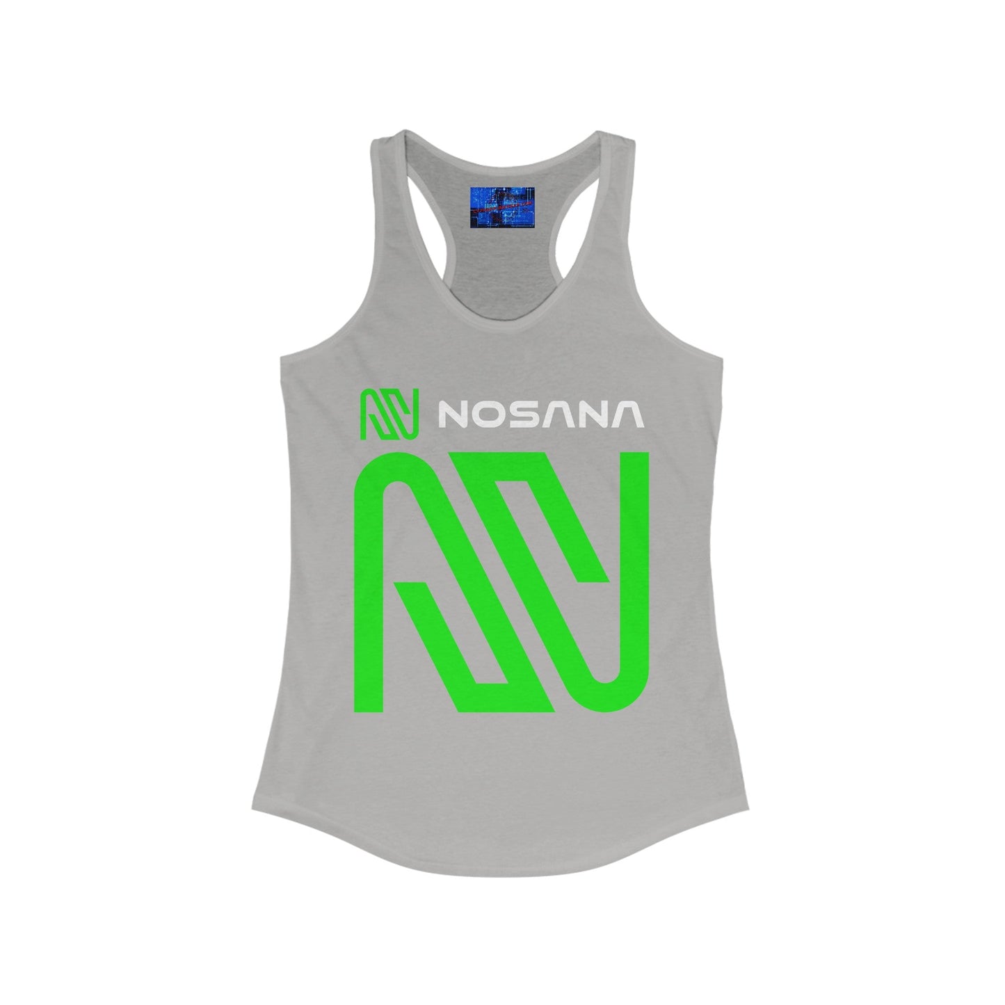Nosana (NOS) Women's Racerback Tank Top by cypherpunkgear – cypherpunkgear.com | Cypherpunk Merch