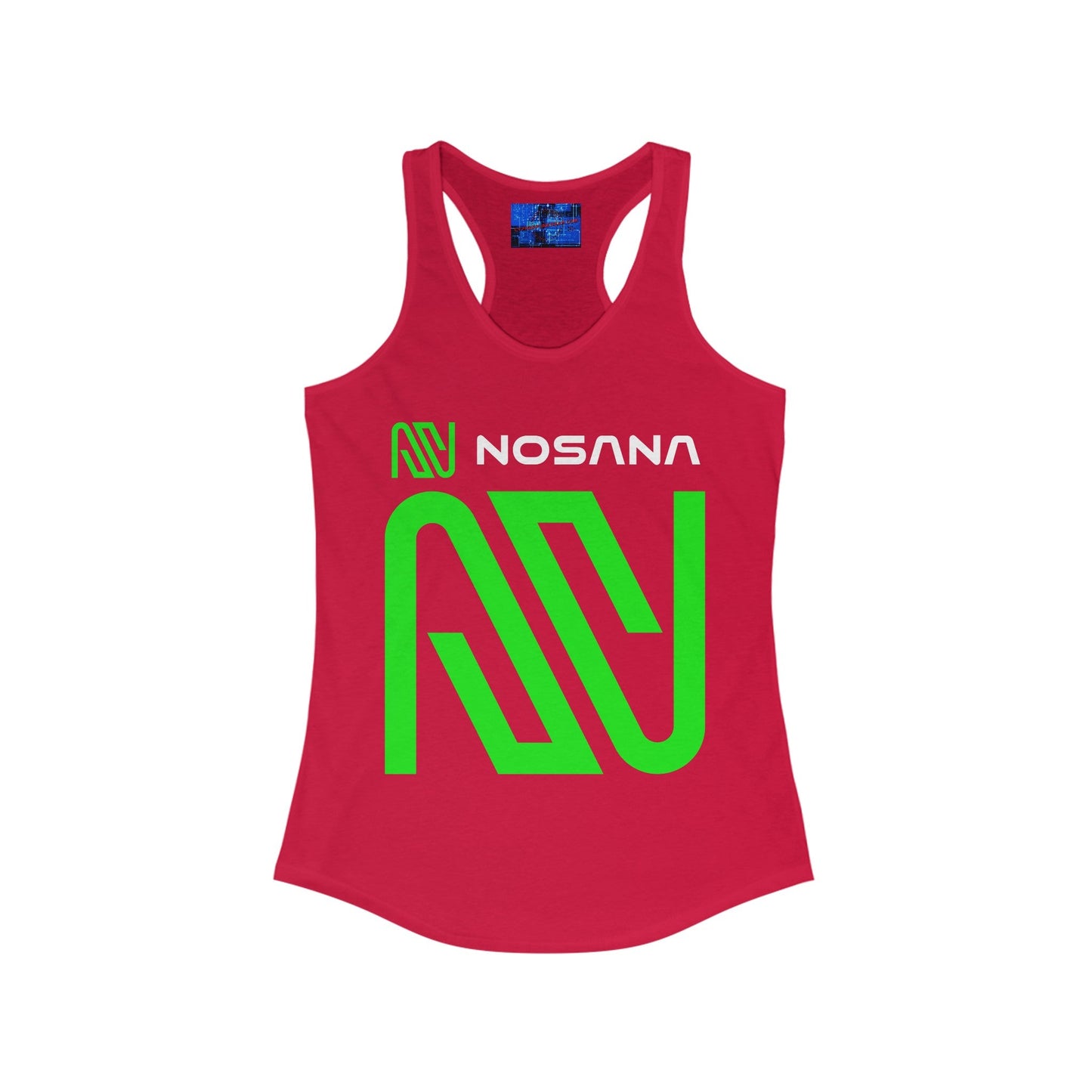Nosana (NOS) Women's Racerback Tank Top by cypherpunkgear – cypherpunkgear.com | Cypherpunk Merch