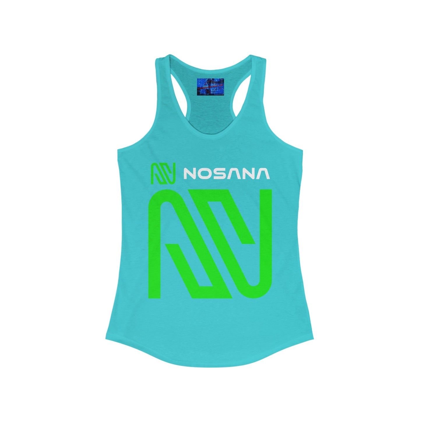 Nosana (NOS) Women's Racerback Tank Top by cypherpunkgear – cypherpunkgear.com | Cypherpunk Merch