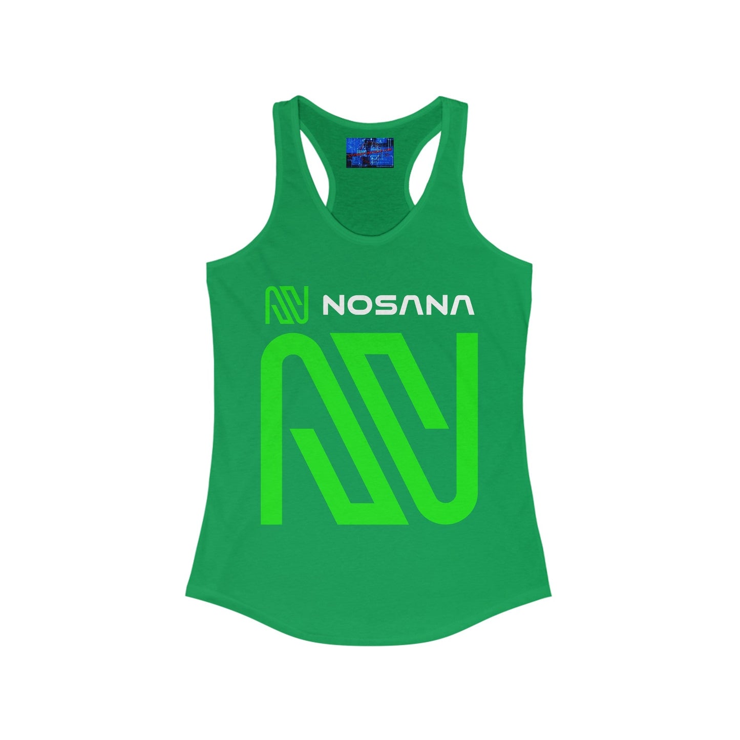 Nosana (NOS) Women's Racerback Tank Top by cypherpunkgear – cypherpunkgear.com | Cypherpunk Merch
