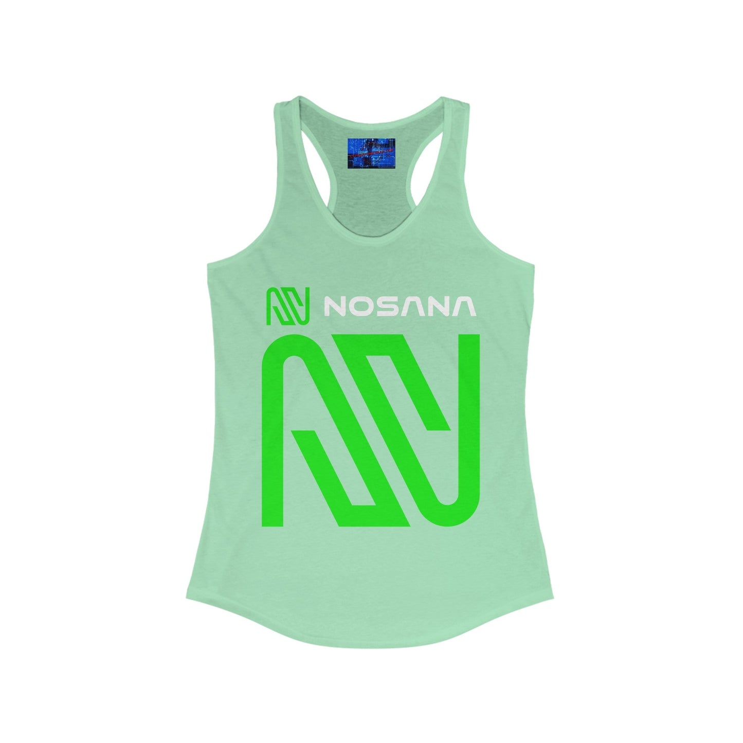 Nosana (NOS) Women's Racerback Tank Top by cypherpunkgear – cypherpunkgear.com | Cypherpunk Merch