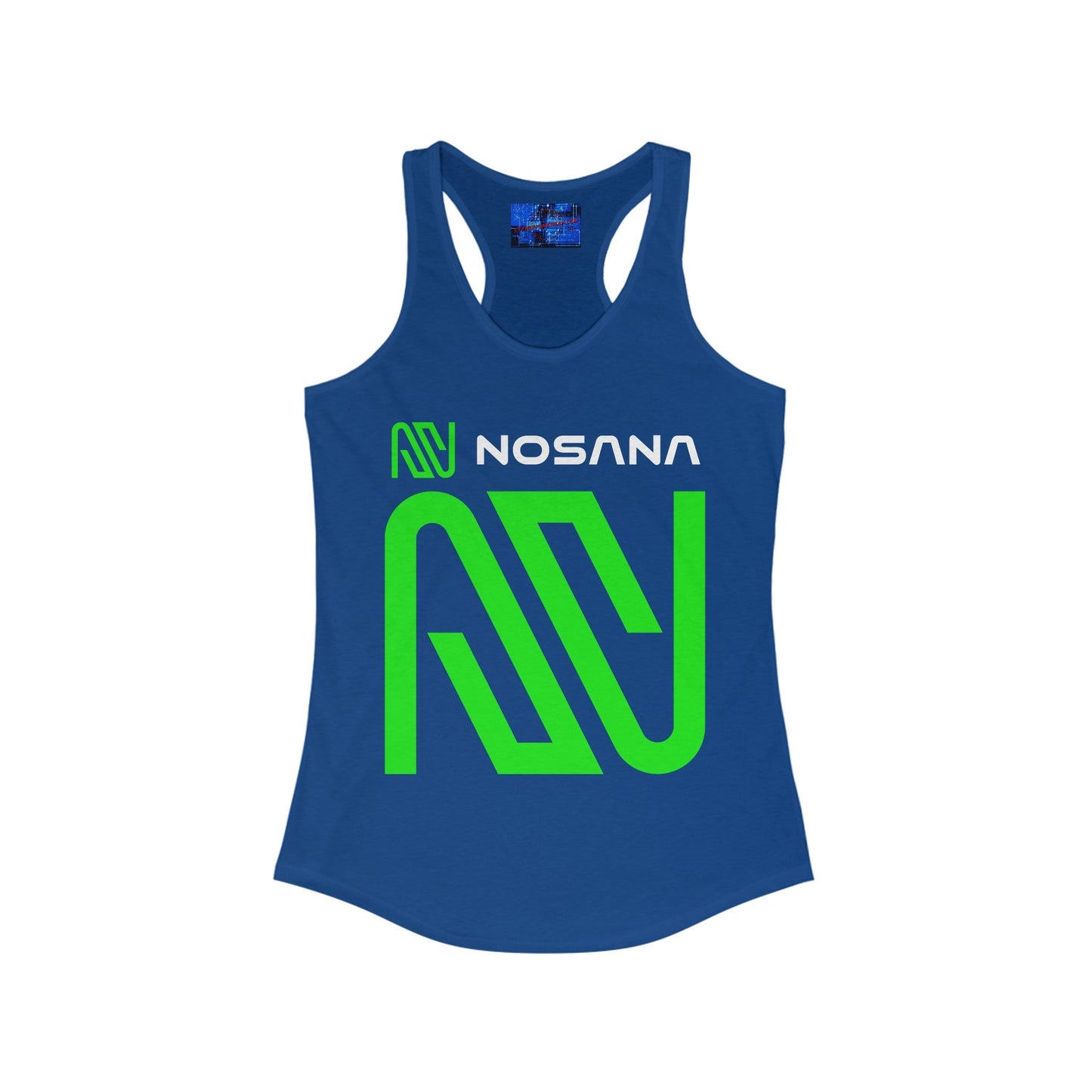 Nosana (NOS) Women's Racerback Tank Top by cypherpunkgear – cypherpunkgear.com | Cypherpunk Merch
