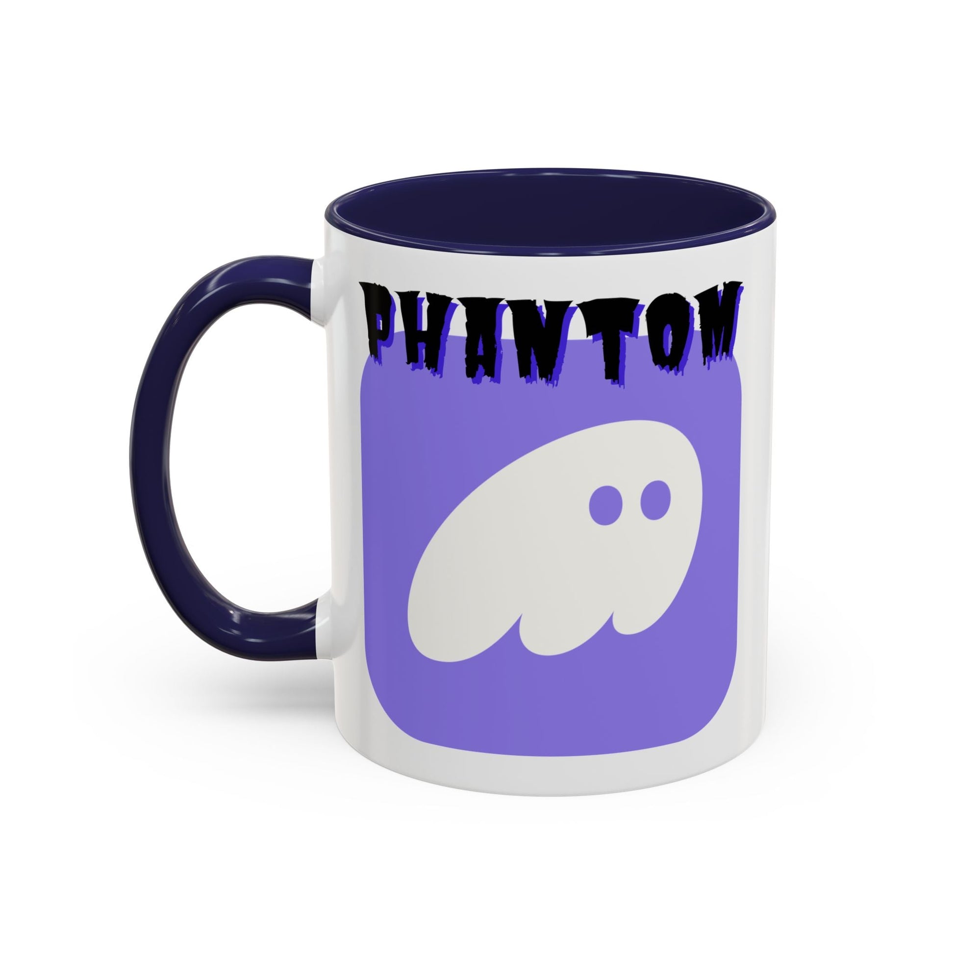 Phantom Hot Wallet Accent Mug by cypherpunkgear – cypherpunkgear.com | Cypherpunk Merch