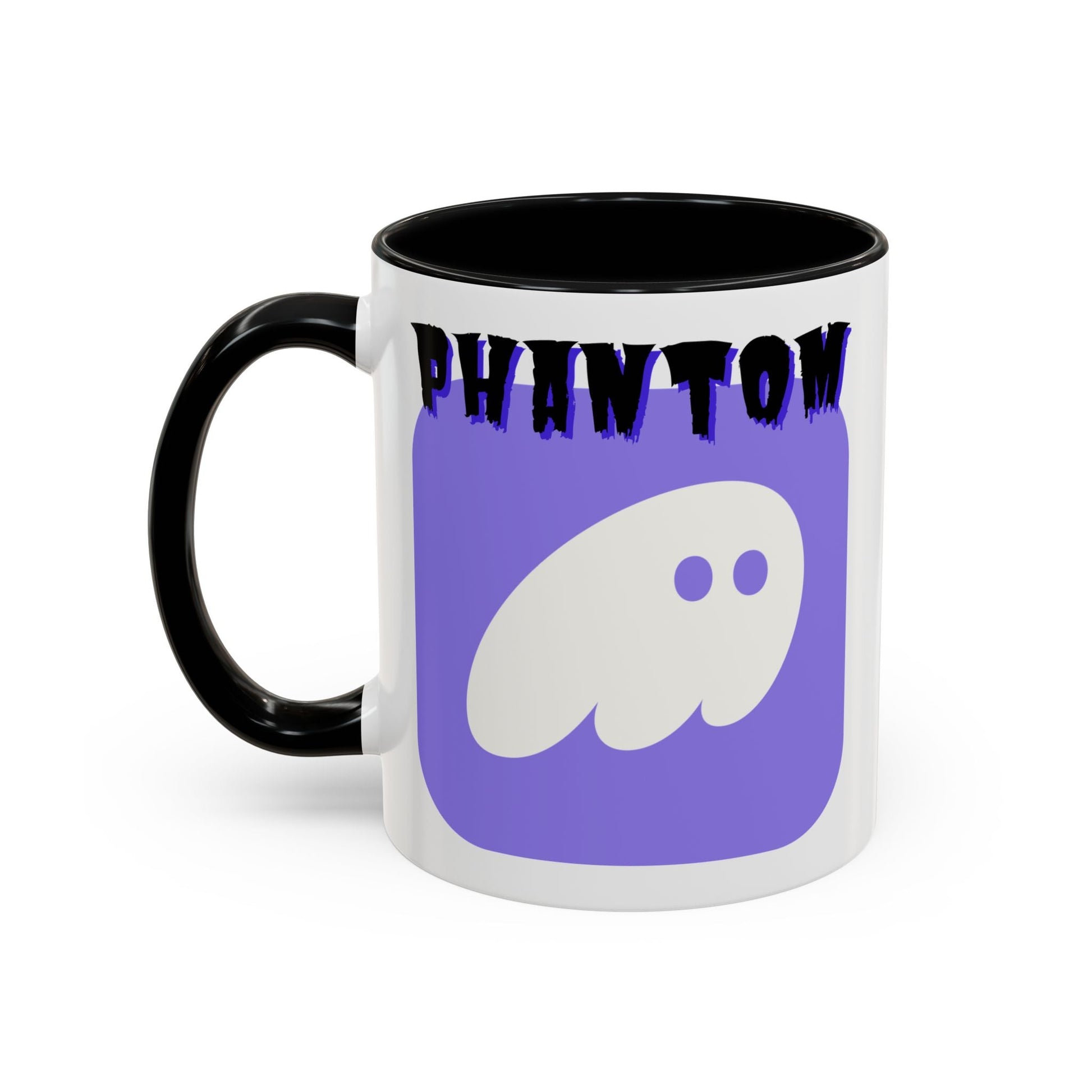 Phantom Hot Wallet Accent Mug by cypherpunkgear – cypherpunkgear.com | Cypherpunk Merch
