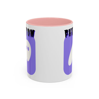 Phantom Hot Wallet Accent Mug by cypherpunkgear – cypherpunkgear.com | Cypherpunk Merch
