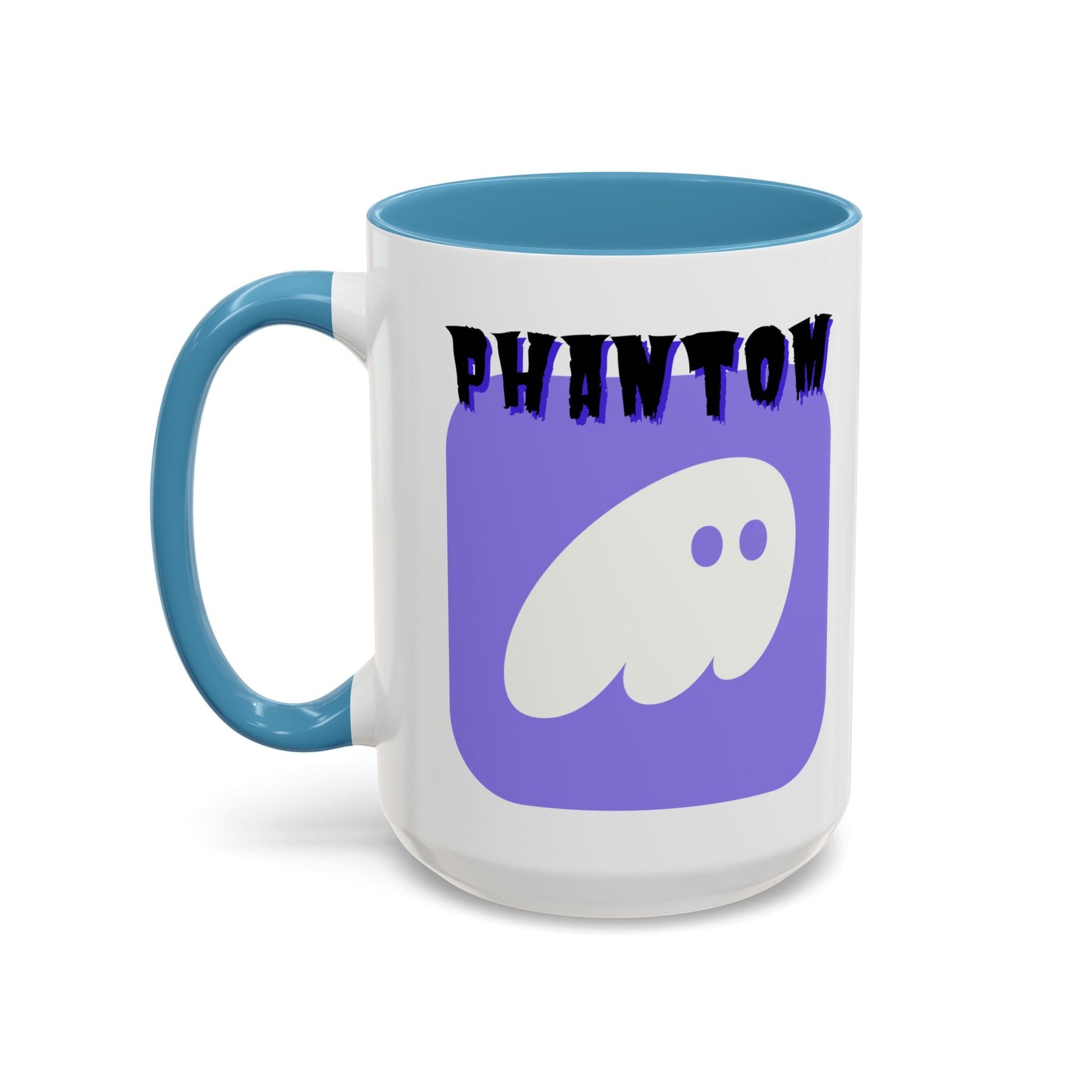 Phantom Hot Wallet Accent Mug by cypherpunkgear – cypherpunkgear.com | Cypherpunk Merch