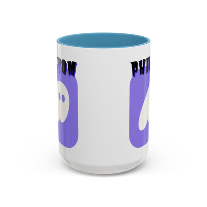 Phantom Hot Wallet Accent Mug by cypherpunkgear – cypherpunkgear.com | Cypherpunk Merch