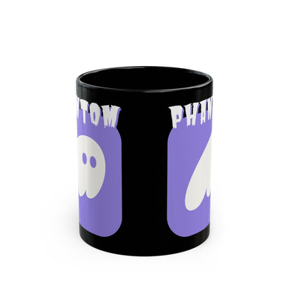 Phantom Hot Wallet Black Mug by cypherpunkgear – cypherpunkgear.com | Cypherpunk Merch