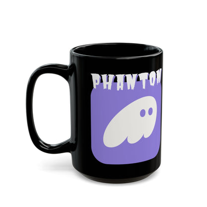Phantom Hot Wallet Black Mug by cypherpunkgear – cypherpunkgear.com | Cypherpunk Merch