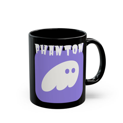 Phantom Hot Wallet Black Mug by cypherpunkgear – cypherpunkgear.com | Cypherpunk Merch