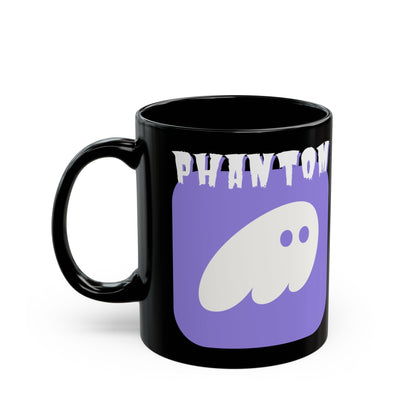 Phantom Hot Wallet Black Mug by cypherpunkgear – cypherpunkgear.com | Cypherpunk Merch