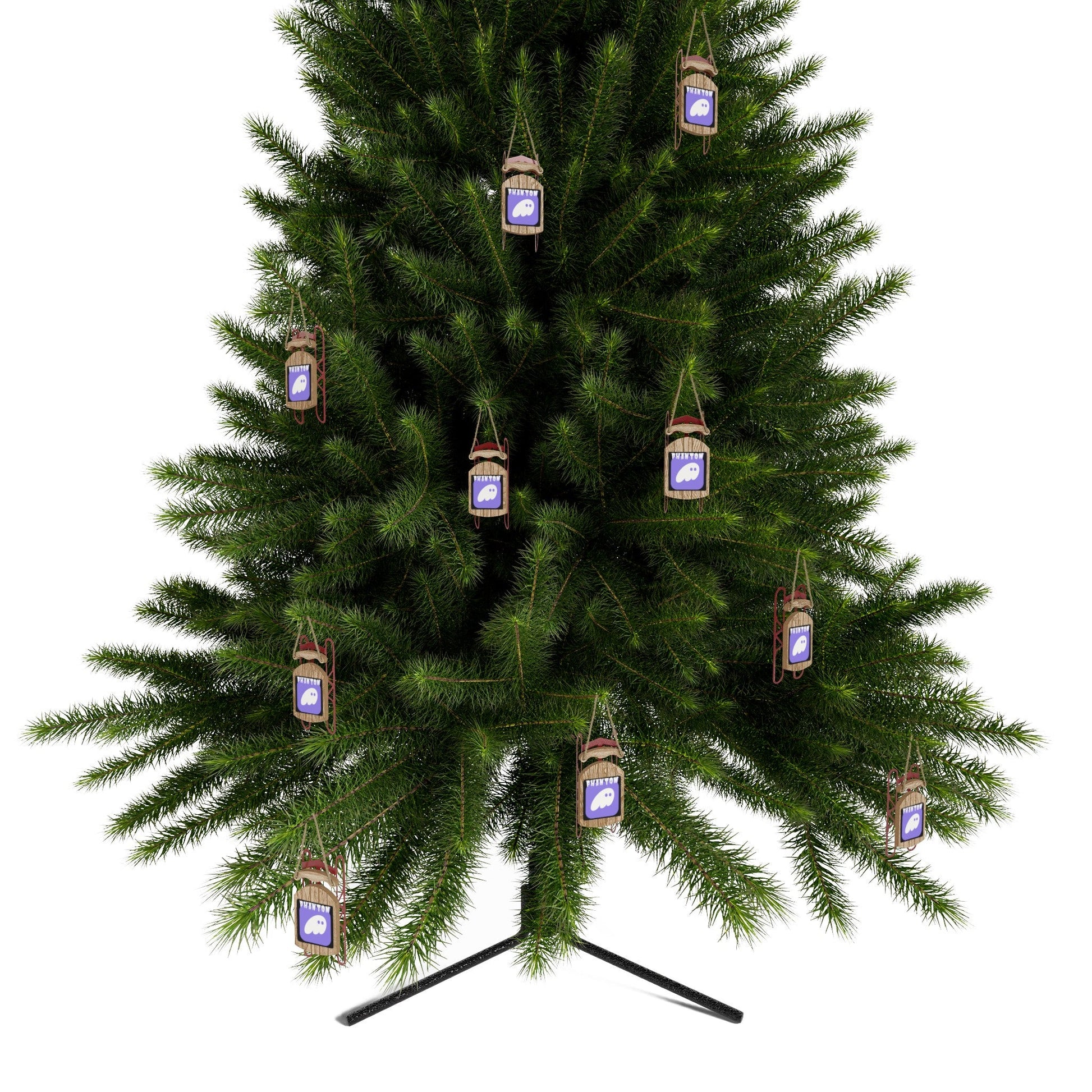 Phantom Hot Wallet Sled Ornament by cypherpunkgear – cypherpunkgear.com | Cypherpunk Merch