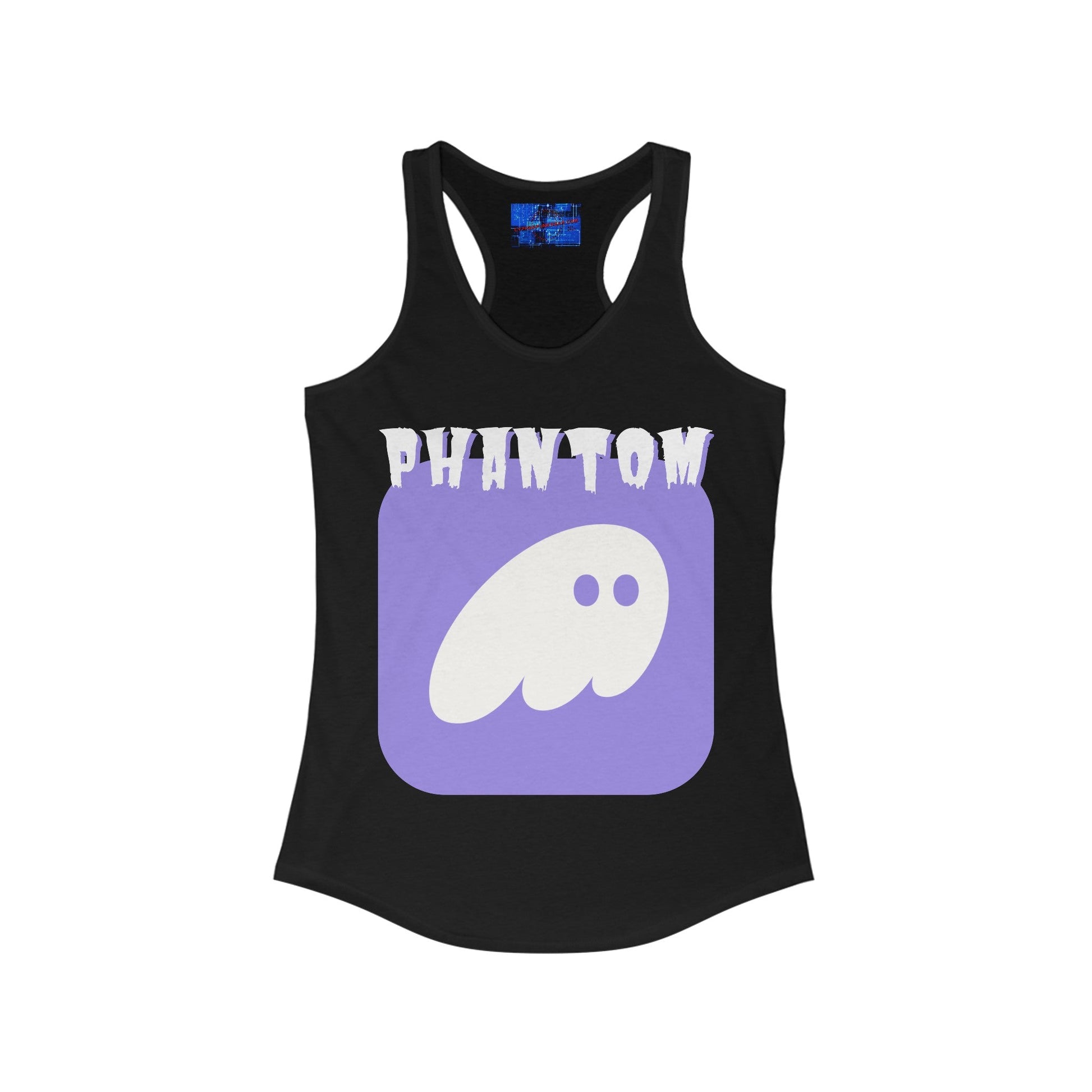 Phantom Hot Wallet Women's Racerback Tank Top by cypherpunkgear – cypherpunkgear.com | Cypherpunk Merch