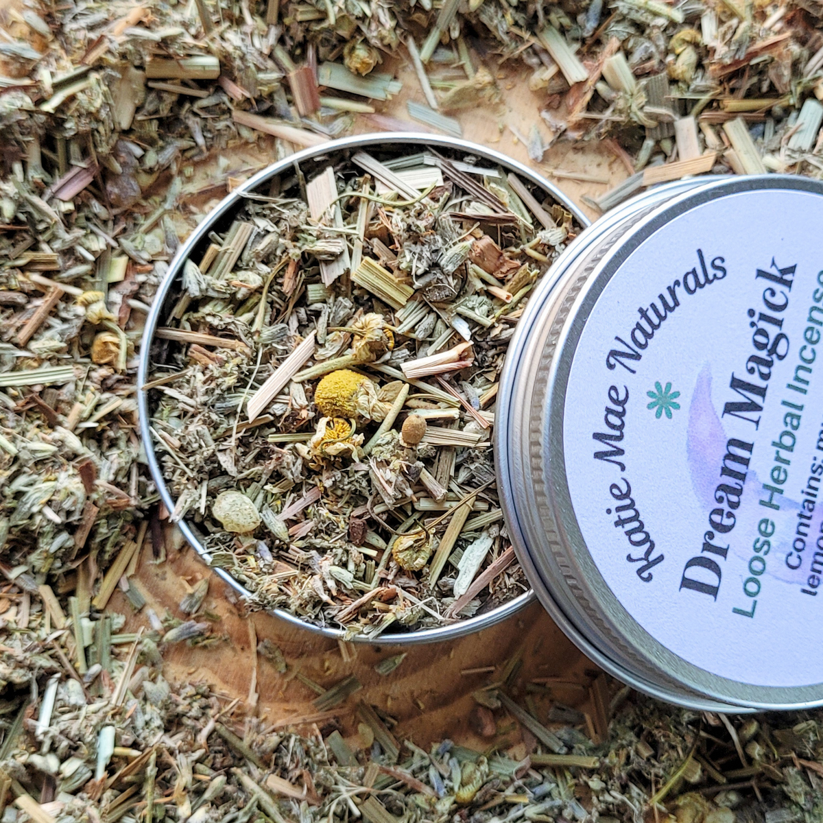 Dream Magick Herbal Incense – Mugwort Lavender Frankincense Blend for Dreamwork, Intuition & Sleep Rituals