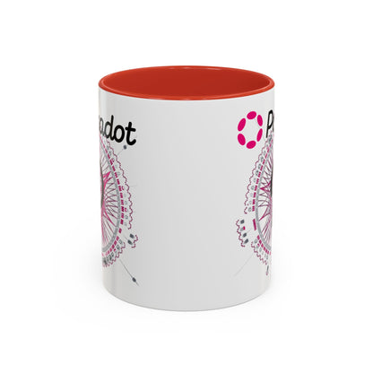 Polkadot (DOT) Accent Mug by cypherpunkgear – cypherpunkgear.com | Cypherpunk Merch