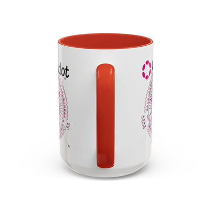 Polkadot (DOT) Accent Mug by cypherpunkgear – cypherpunkgear.com | Cypherpunk Merch
