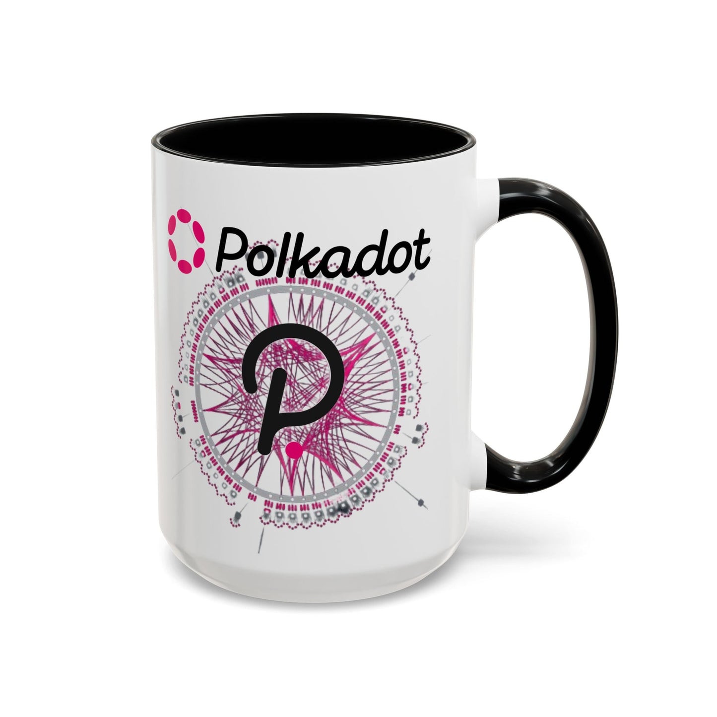 Polkadot (DOT) Accent Mug by cypherpunkgear – cypherpunkgear.com | Cypherpunk Merch