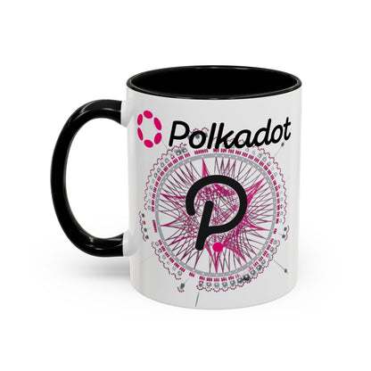 Polkadot (DOT) Accent Mug by cypherpunkgear – cypherpunkgear.com | Cypherpunk Merch
