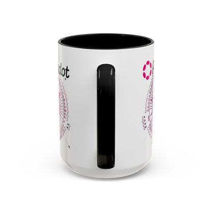 Polkadot (DOT) Accent Mug by cypherpunkgear – cypherpunkgear.com | Cypherpunk Merch