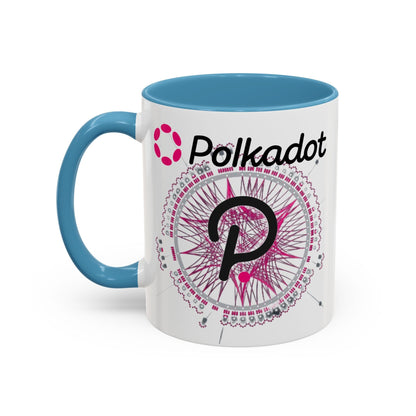 Polkadot (DOT) Accent Mug by cypherpunkgear – cypherpunkgear.com | Cypherpunk Merch