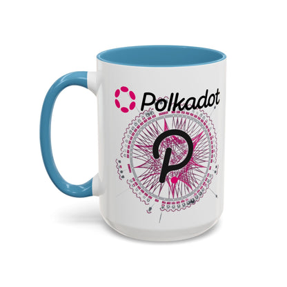 Polkadot (DOT) Accent Mug by cypherpunkgear – cypherpunkgear.com | Cypherpunk Merch