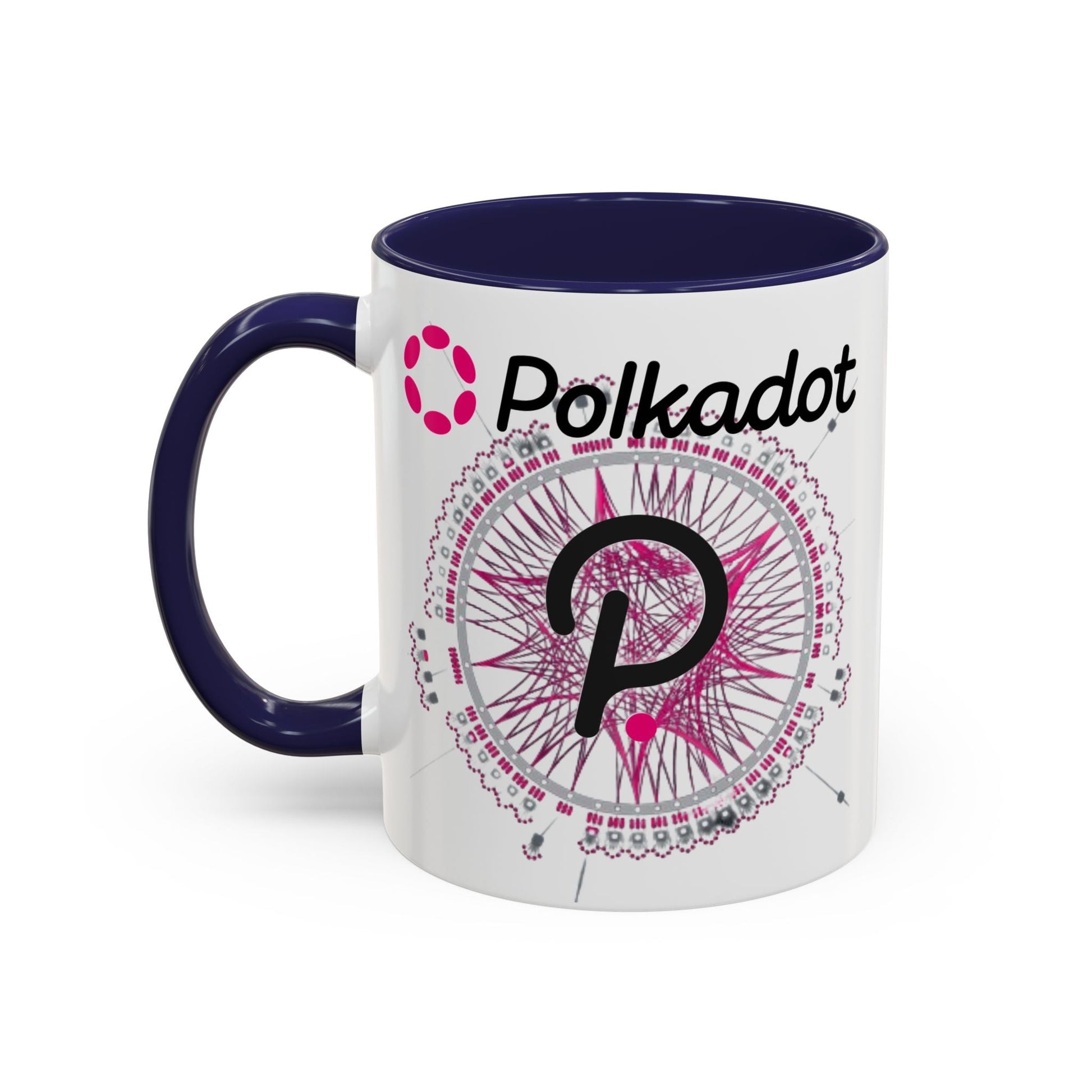 Polkadot (DOT) Accent Mug by cypherpunkgear – cypherpunkgear.com | Cypherpunk Merch