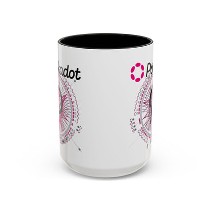 Polkadot (DOT) Accent Mug by cypherpunkgear – cypherpunkgear.com | Cypherpunk Merch
