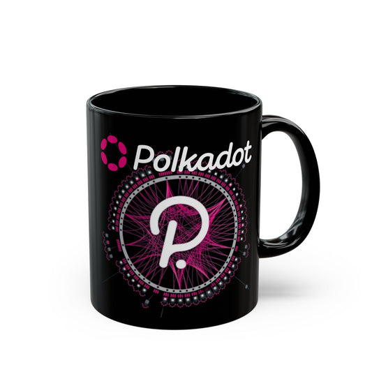 Polkadot (DOT) Black Mug by cypherpunkgear – cypherpunkgear.com | Cypherpunk Merch