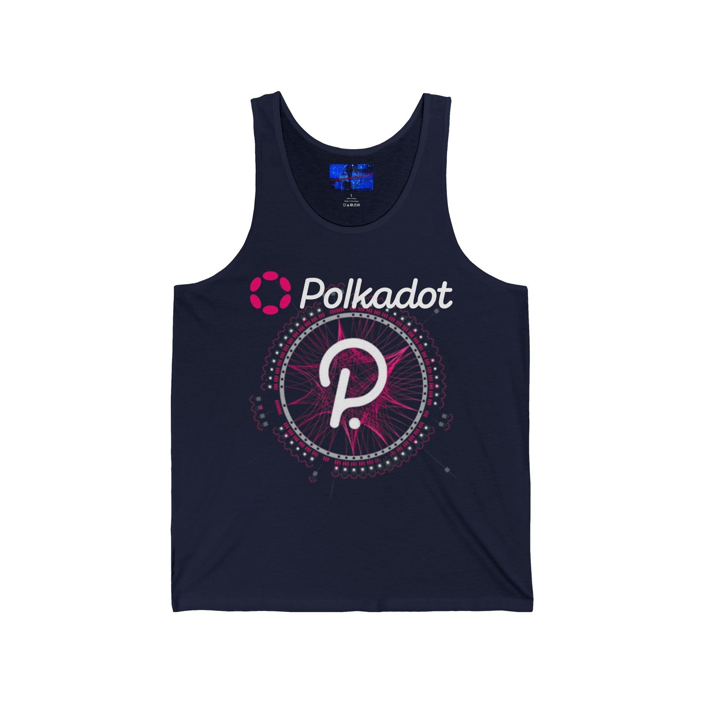 Polkadot (DOT) Unisex Jersey Tank Top by cypherpunkgear – cypherpunkgear.com | Cypherpunk Merch