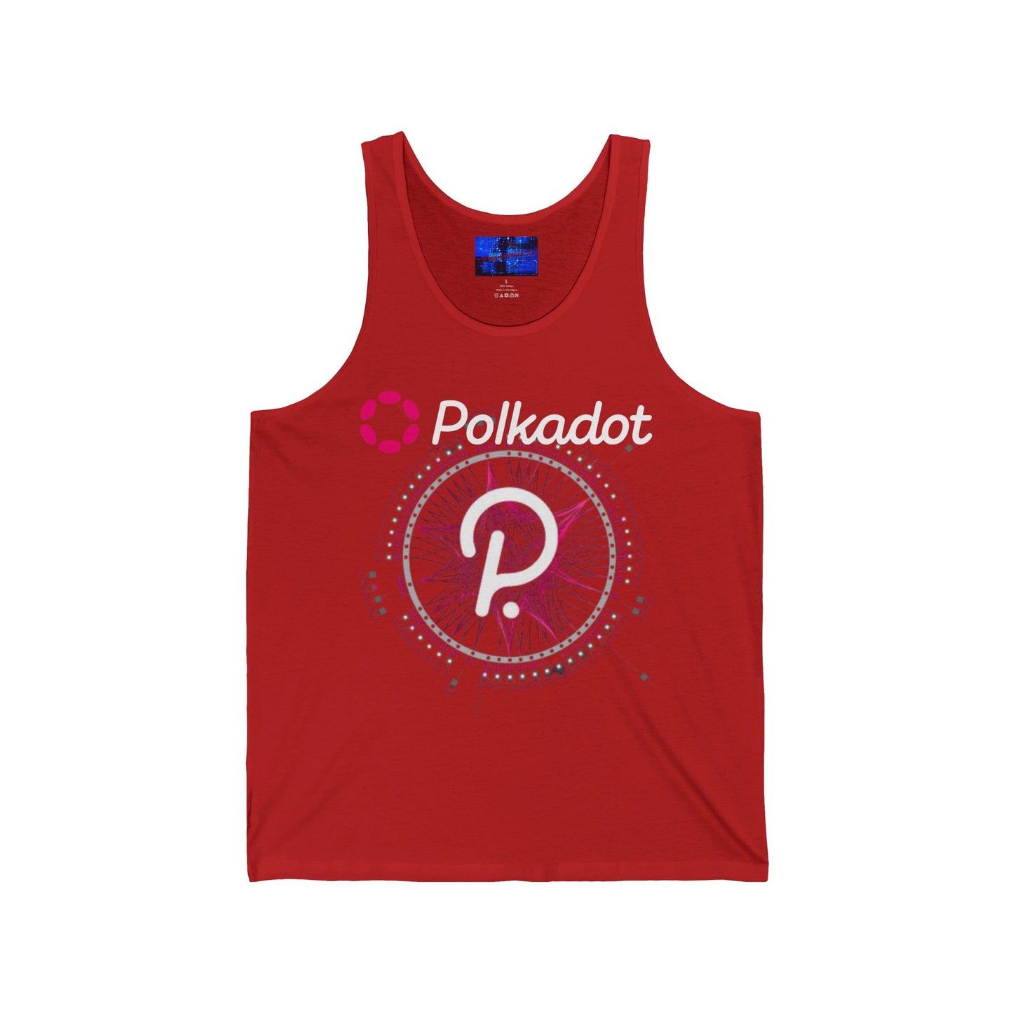 Polkadot (DOT) Unisex Jersey Tank Top by cypherpunkgear – cypherpunkgear.com | Cypherpunk Merch