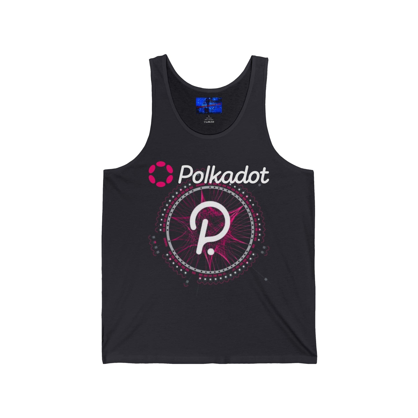 Polkadot (DOT) Unisex Jersey Tank Top by cypherpunkgear – cypherpunkgear.com | Cypherpunk Merch