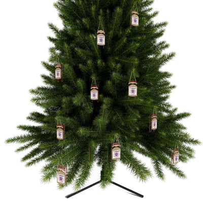 Polkadot (DOT) White BG Sled Ornament by cypherpunkgear – cypherpunkgear.com | Cypherpunk Merch