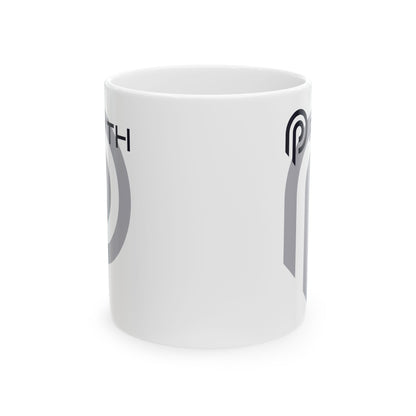Pyth (PYTH) White Mug by cypherpunkgear – cypherpunkgear.com | Cypherpunk Merch