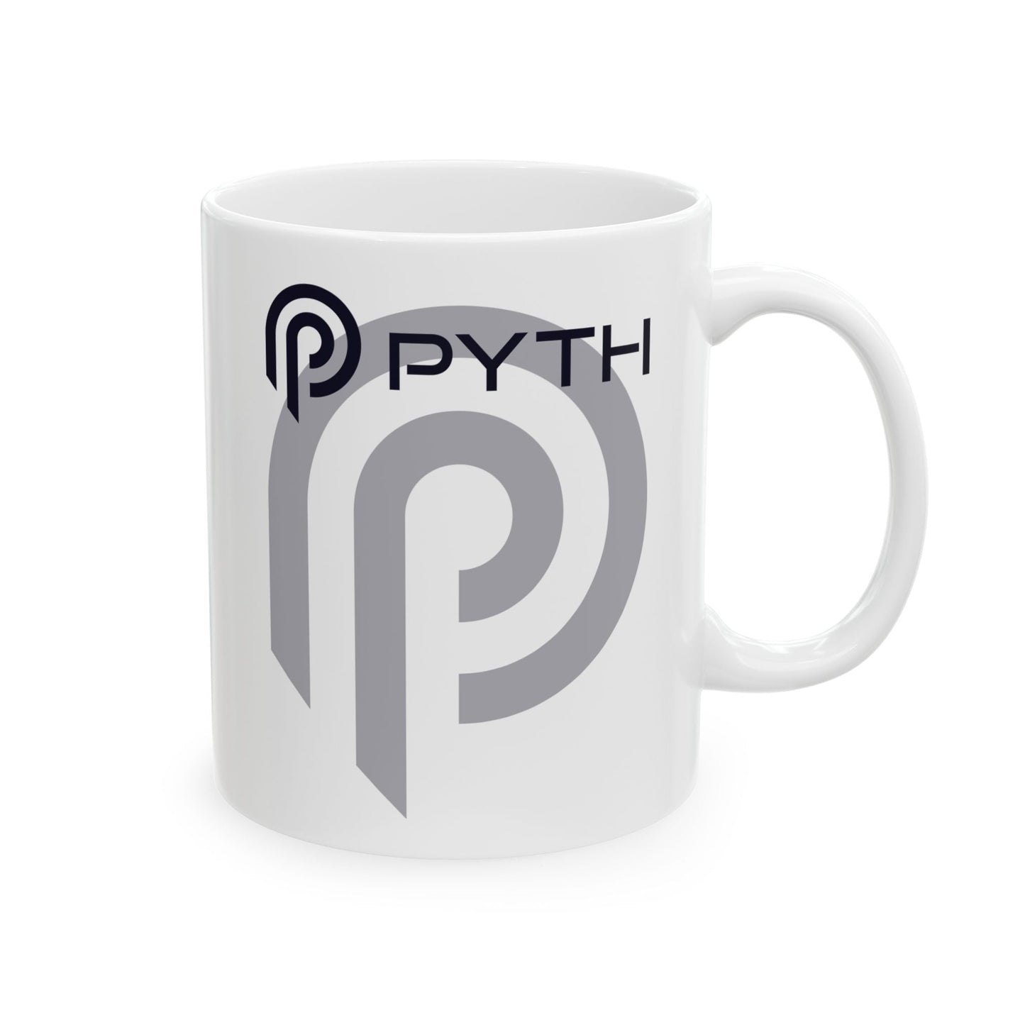 Pyth (PYTH) White Mug by cypherpunkgear – cypherpunkgear.com | Cypherpunk Merch