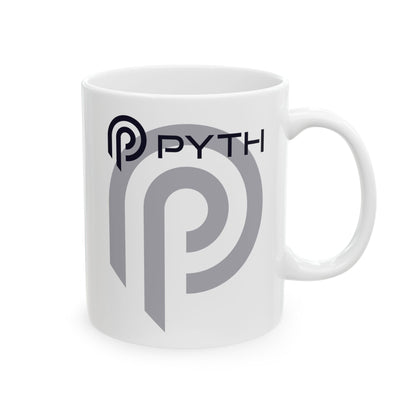 Pyth (PYTH) White Mug by cypherpunkgear – cypherpunkgear.com | Cypherpunk Merch