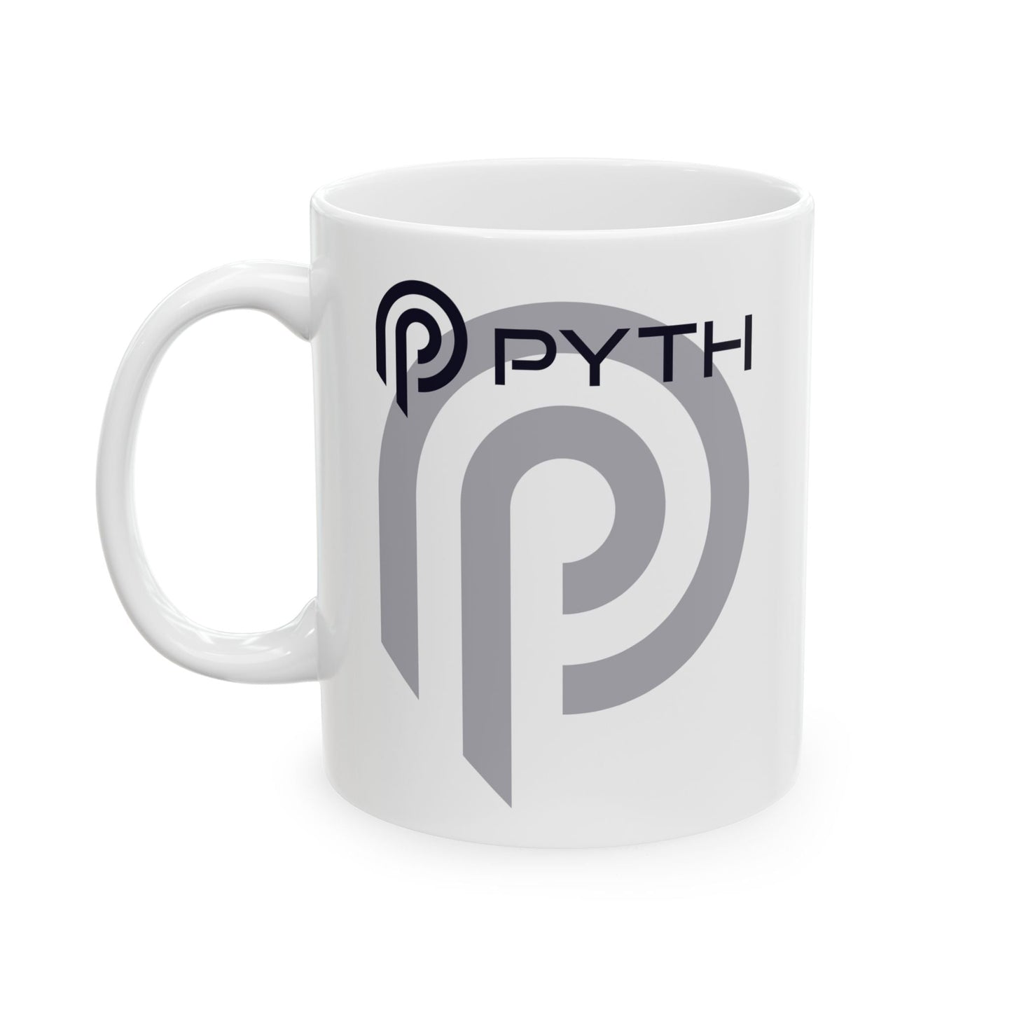 Pyth (PYTH) White Mug by cypherpunkgear – cypherpunkgear.com | Cypherpunk Merch