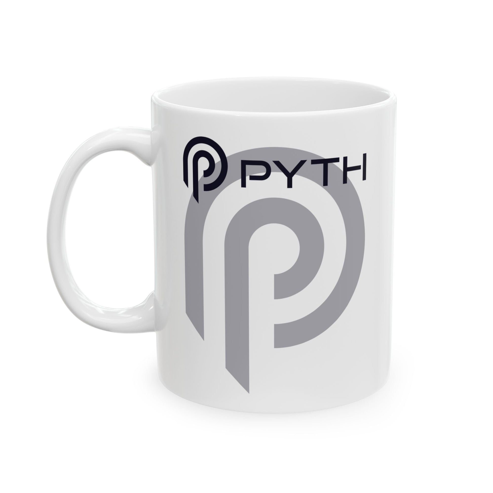 Pyth (PYTH) White Mug by cypherpunkgear – cypherpunkgear.com | Cypherpunk Merch