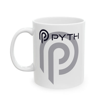 Pyth (PYTH) White Mug by cypherpunkgear – cypherpunkgear.com | Cypherpunk Merch