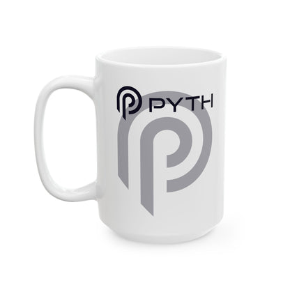 Pyth (PYTH) White Mug by cypherpunkgear – cypherpunkgear.com | Cypherpunk Merch