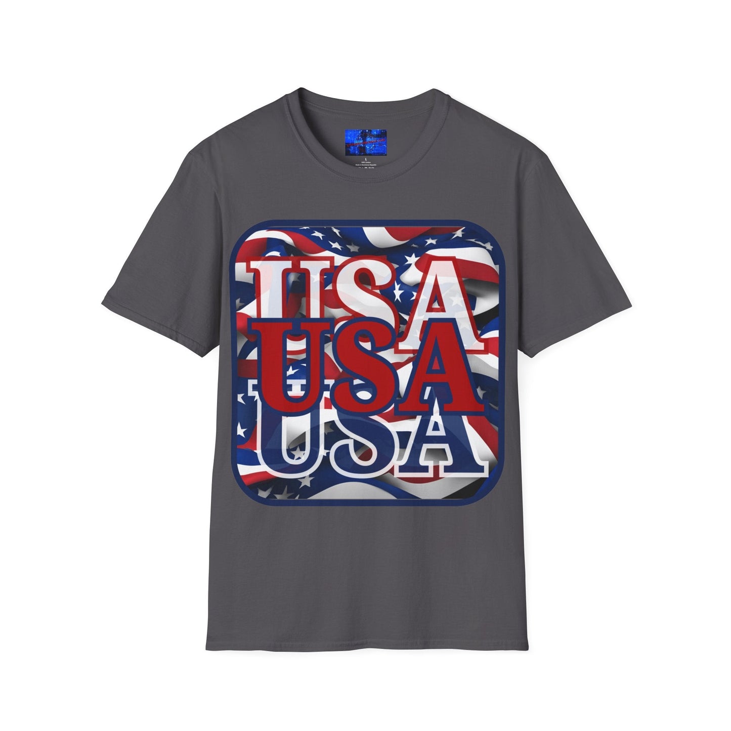 RED White and Blue USA Patriot DKcolors Unisex T-Shirt by cypherpunkgear – cypherpunkgear.com | Cypherpunk Merch