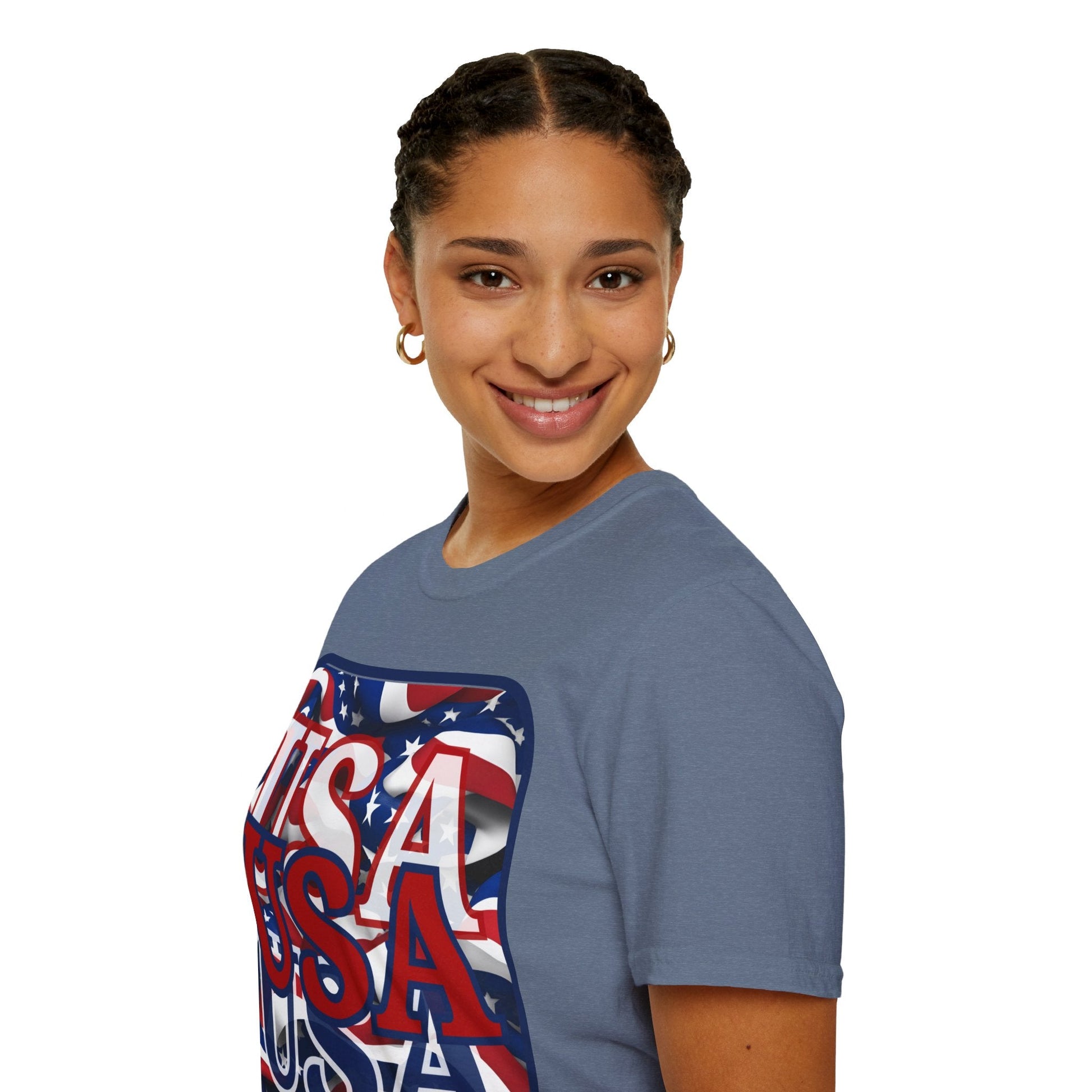 RED White and Blue USA Patriot DKcolors Unisex T-Shirt by cypherpunkgear – cypherpunkgear.com | Cypherpunk Merch
