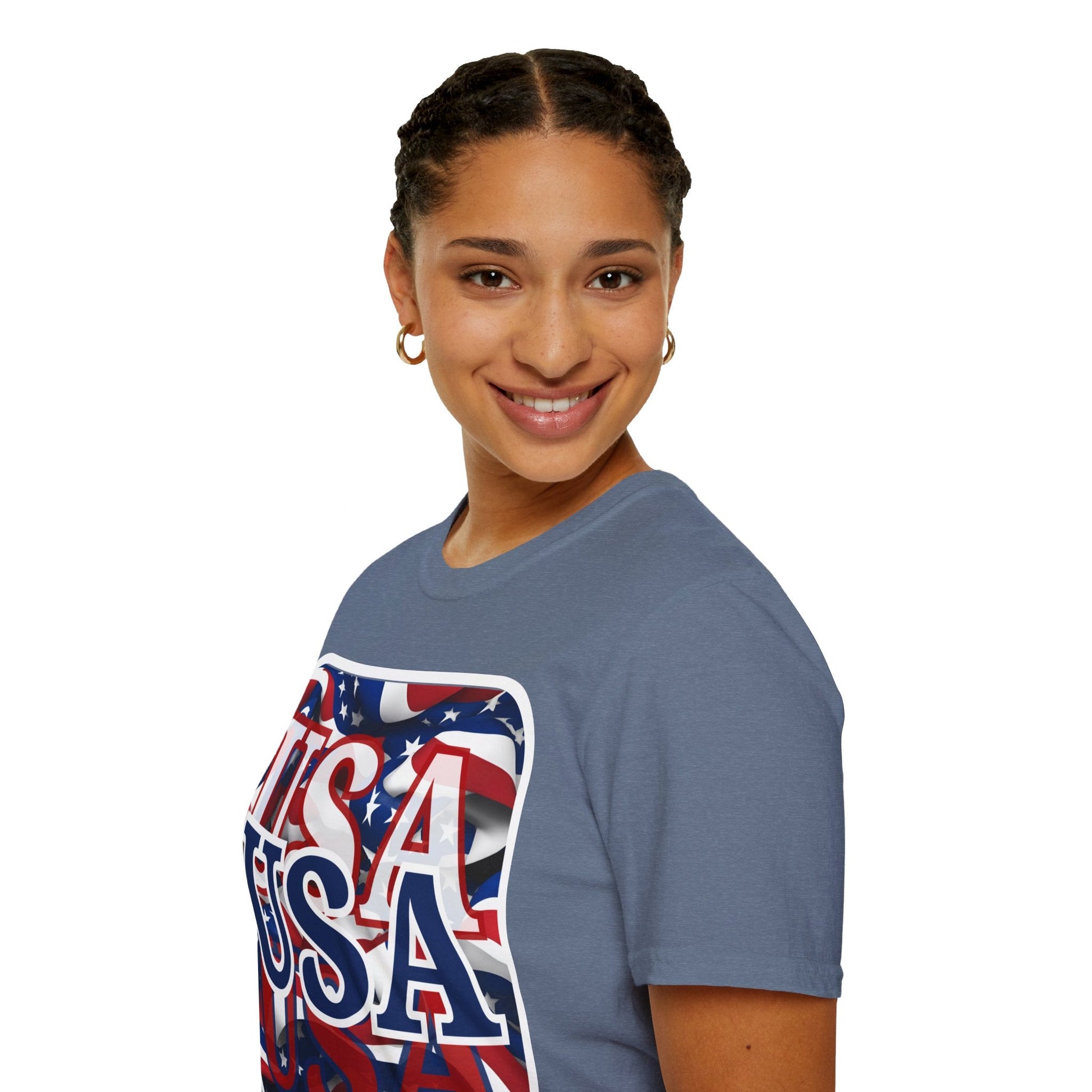 Red White and BLUE USA Patriot DKcolors Unisex T-Shirt by cypherpunkgear – cypherpunkgear.com | Cypherpunk Merch