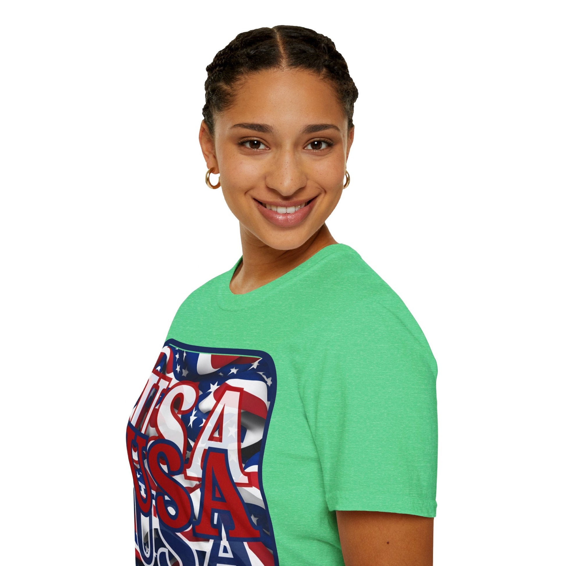 RED White and Blue USA Patriot DKcolors Unisex T-Shirt by cypherpunkgear – cypherpunkgear.com | Cypherpunk Merch