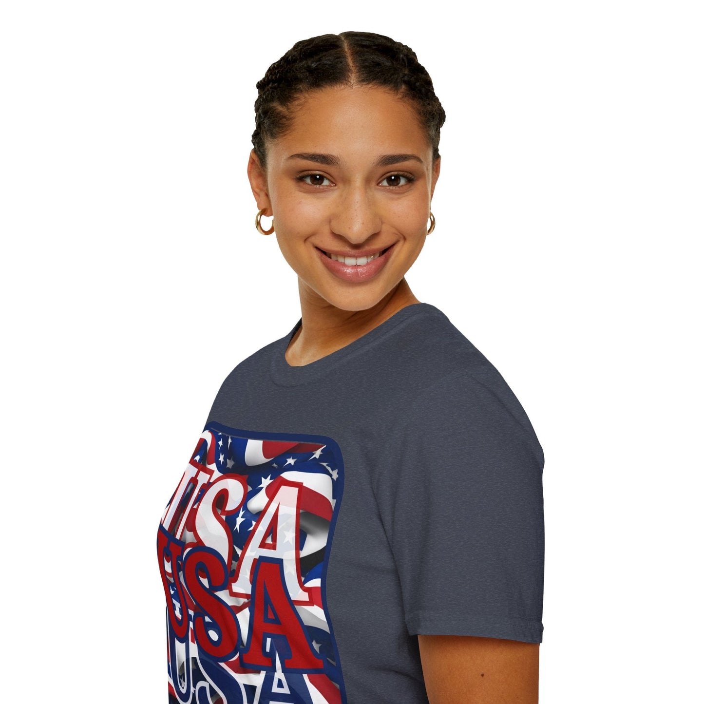 RED White and Blue USA Patriot DKcolors Unisex T-Shirt by cypherpunkgear – cypherpunkgear.com | Cypherpunk Merch
