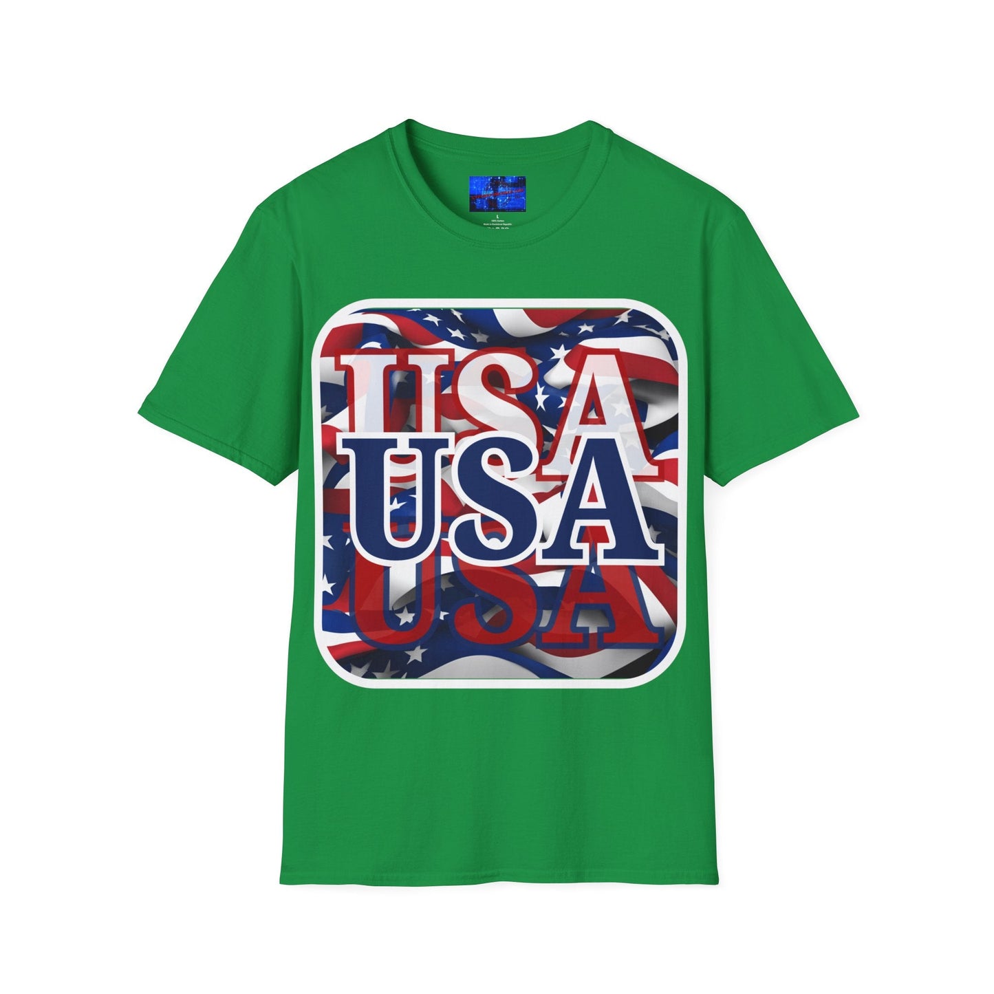 Red White and BLUE USA Patriot DKcolors Unisex T-Shirt by cypherpunkgear – cypherpunkgear.com | Cypherpunk Merch