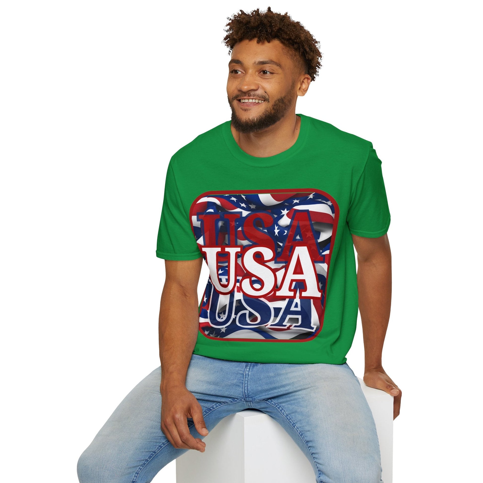 Red WHITE and Blue USA Patriot DKcolors Unisex T-Shirt by cypherpunkgear – cypherpunkgear.com | Cypherpunk Merch