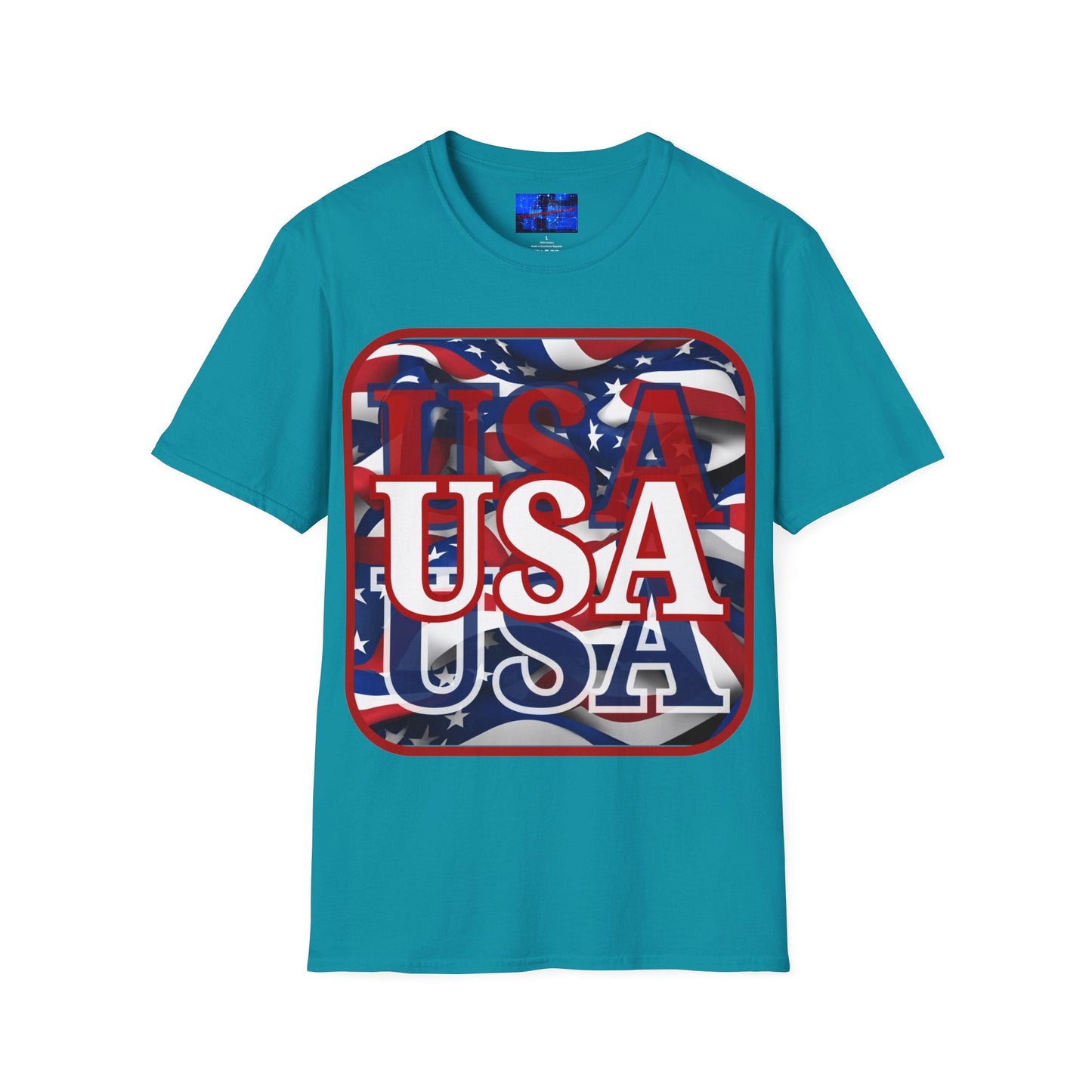 Red WHITE and Blue USA Patriot DKcolors Unisex T-Shirt by cypherpunkgear – cypherpunkgear.com | Cypherpunk Merch