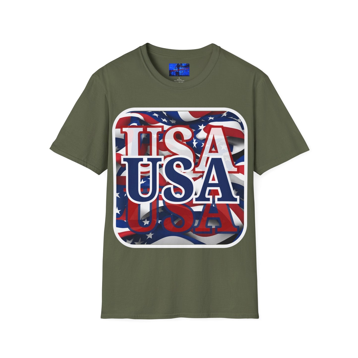Red White and BLUE USA Patriot DKcolors Unisex T-Shirt by cypherpunkgear – cypherpunkgear.com | Cypherpunk Merch